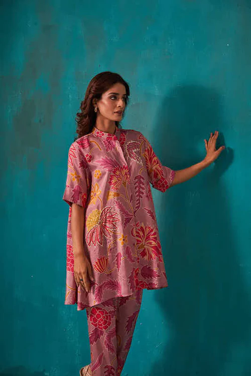 Mauve Floral Co-Ord Set 3